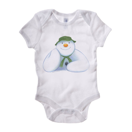 The Snowman Portrait Baby Grow