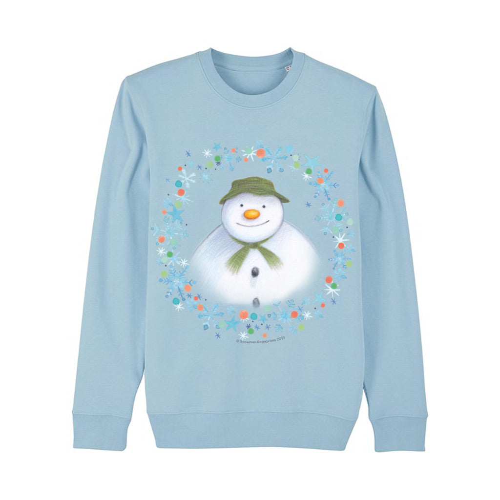 The Snowman Wreath Portrait Sweatshirt