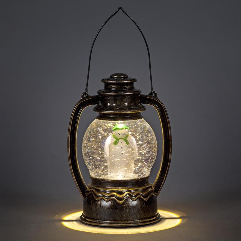 The Snowman Water Globe Lantern