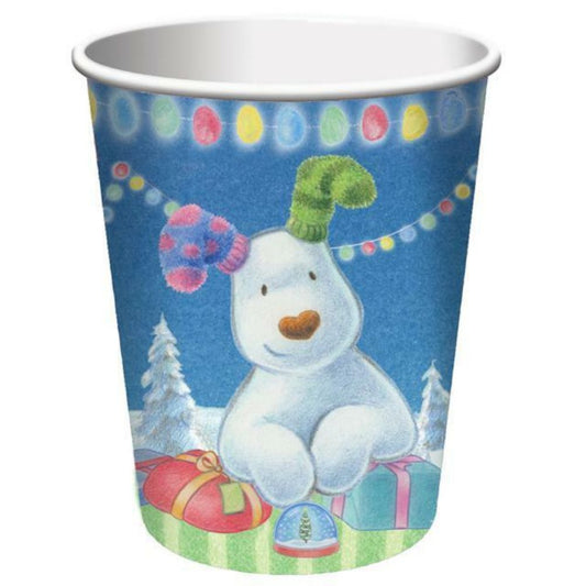 The Snowman and Snowdog Cups Set of 8 | 256ml Paper Cups