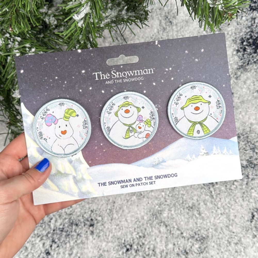 The Snowman and The Snowdog Sew On Patch Set