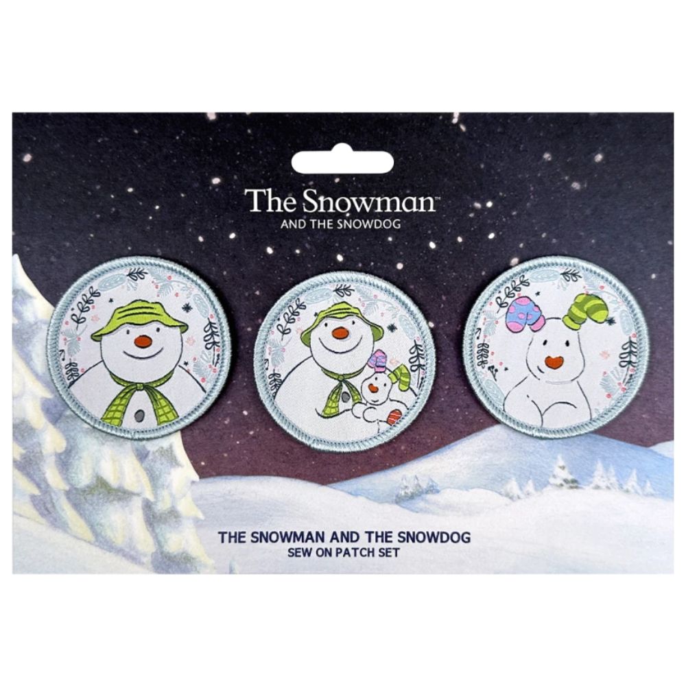 The Snowman and The Snowdog Sew On Patch Set