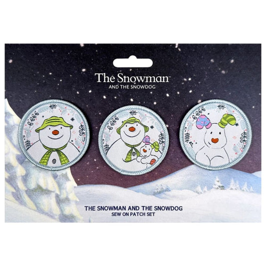 The Snowman and The Snowdog Sew On Patch Set