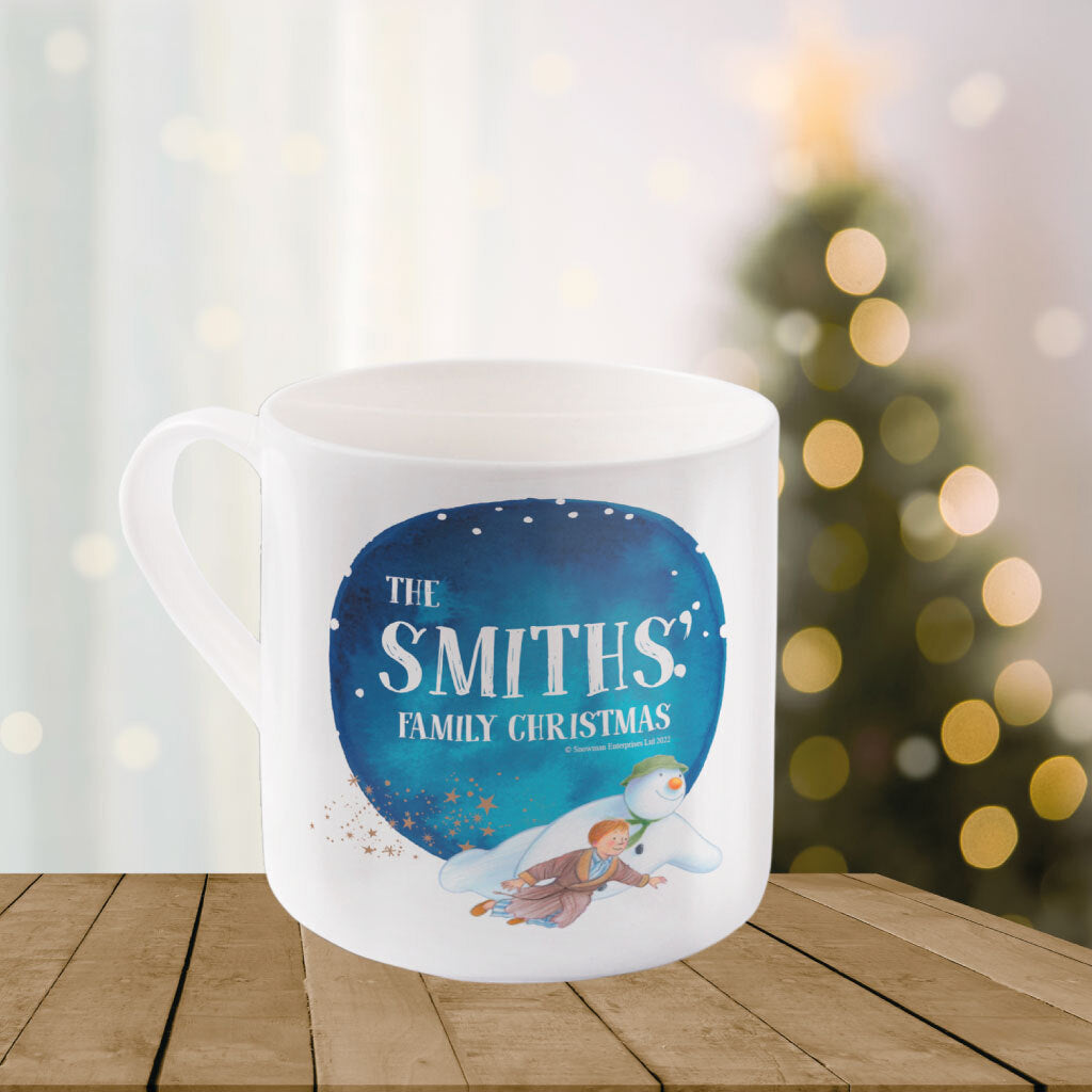 Family Christmas Personalised Bone China Mug