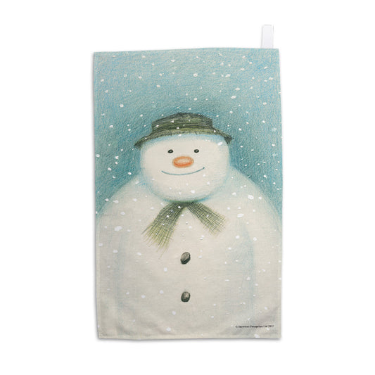 The Original Snowman Close Up Tea Towel