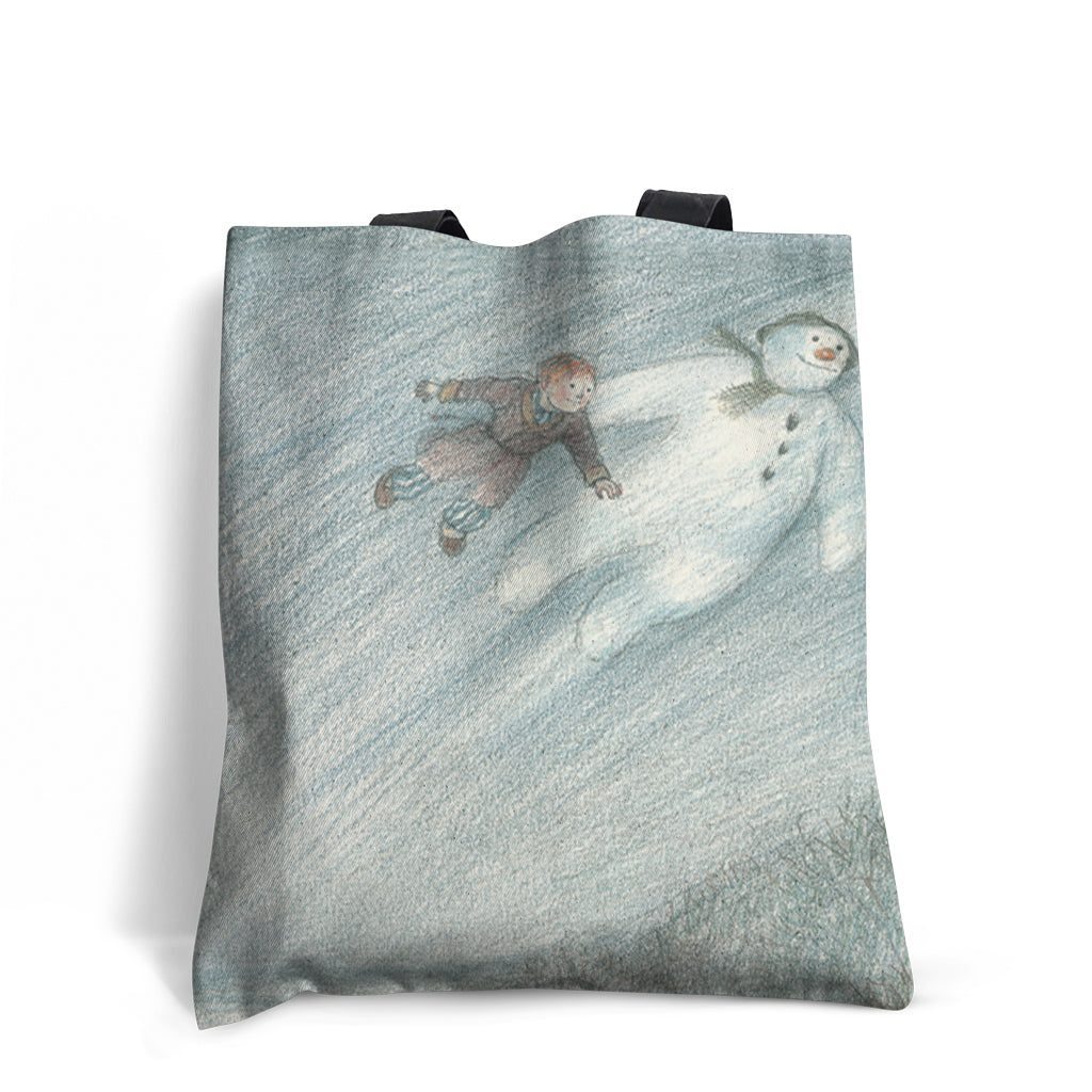 The Snowman Walking through the Air Tote Bag