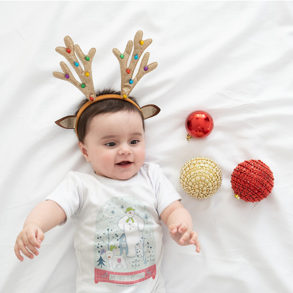 Snow Globe My First Christmas Baby Grow