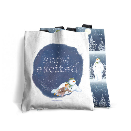 Snow Excited Tote Bag