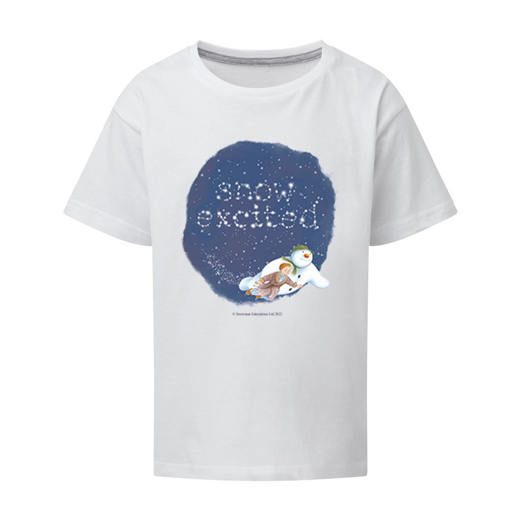 Snow Excited Snowman T-Shirt