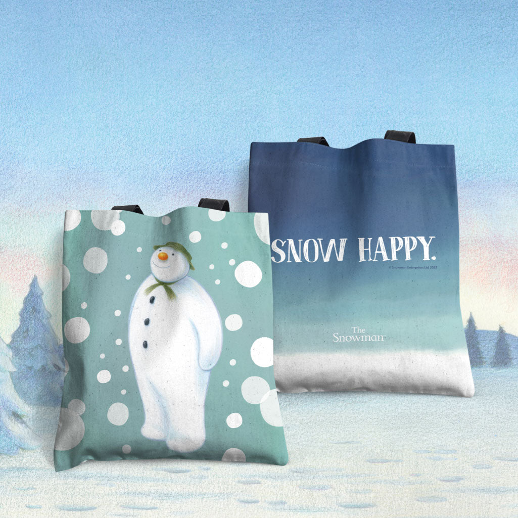 Snowman Snowballs, Snow Happy Tote Bag