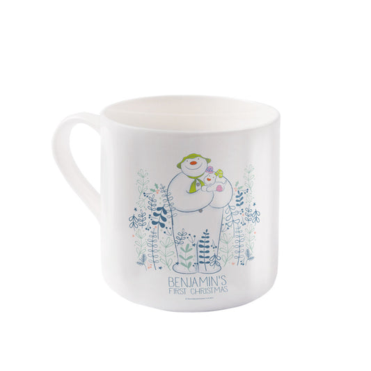 The Snowman and the Snowdog's First Christmas Personalised Bone China Mug