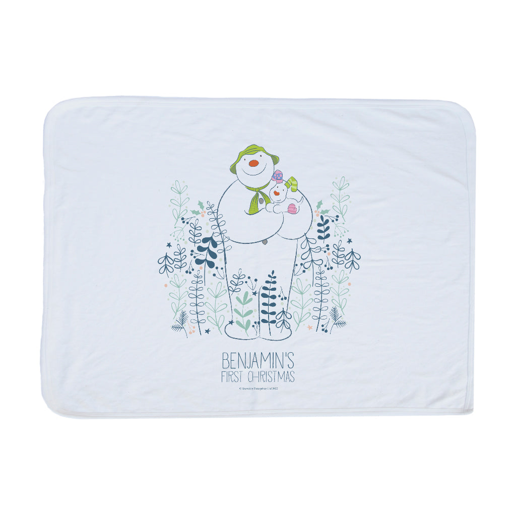 The Snowman and the Snowdog's First Christmas Personalised Blanket