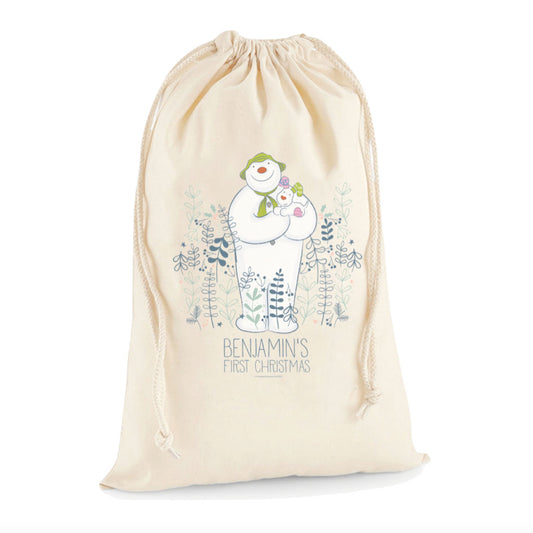 The Snowman and the Snowdog's First Christmas Personalised Christmas Sack
