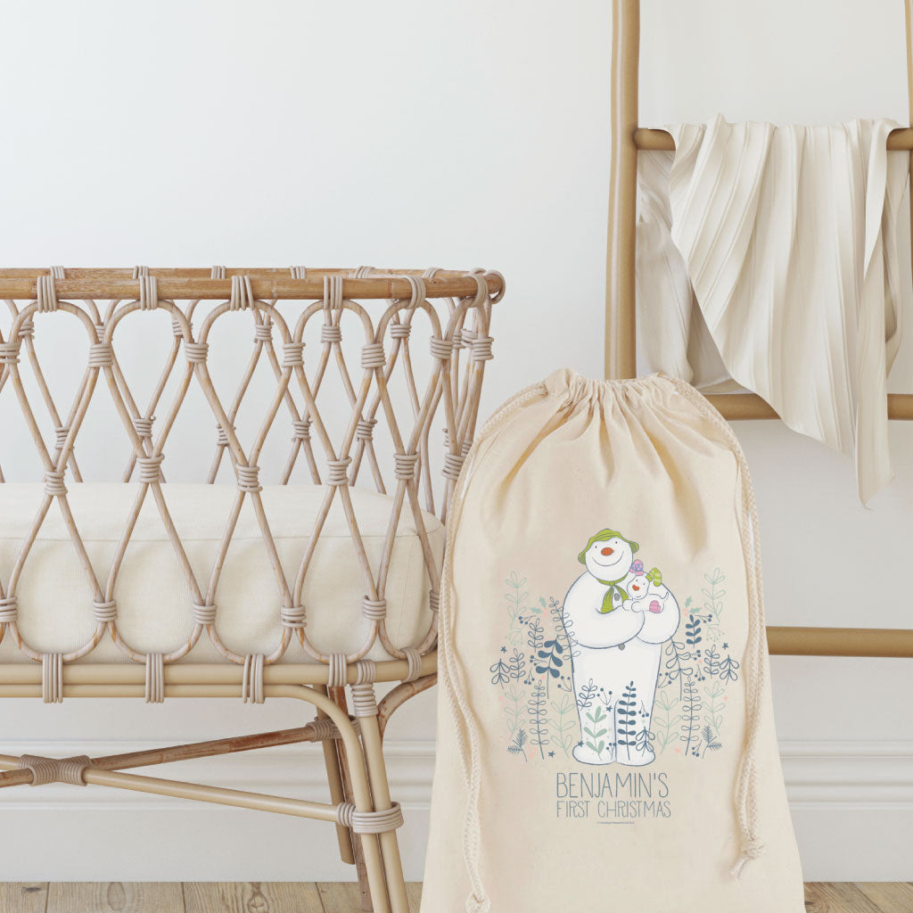 The Snowman and the Snowdog's First Christmas Personalised Christmas Sack