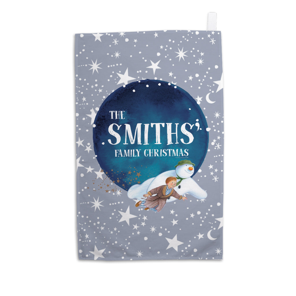 Family Christmas Personalised Tea Towel