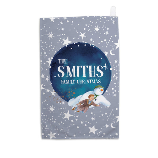 Family Christmas Personalised Tea Towel