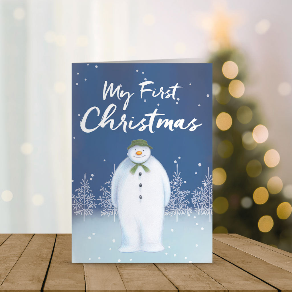 My First Christmas Snow Wonder 5x7 Greeting Card