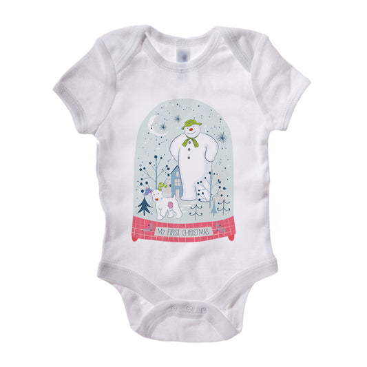 Snow Globe My First Christmas Baby Grow