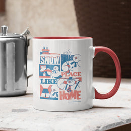 Snow Place Like Home Coloured Mug