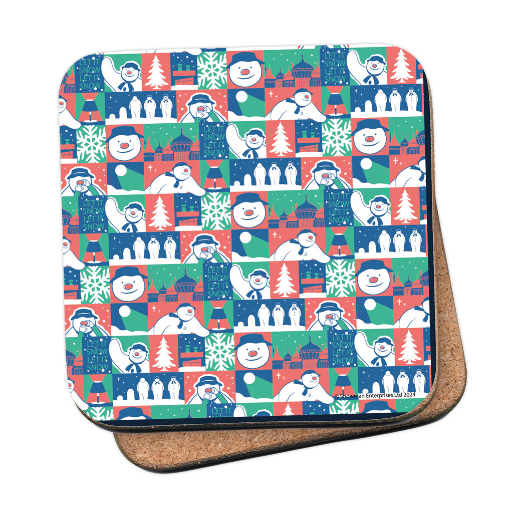 Let it Snow Pattern Coaster