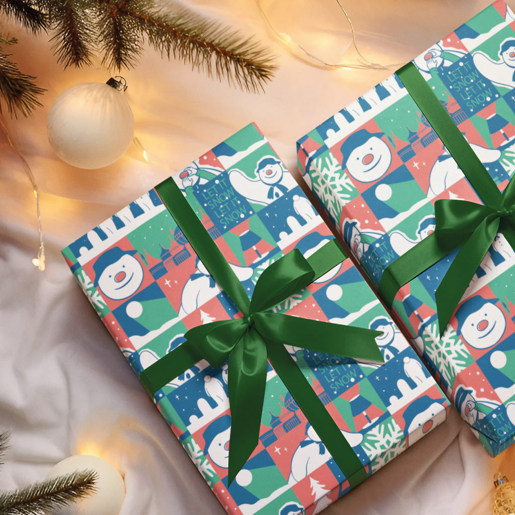 Let it Snow Pattern Gift Wrap