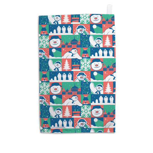 Let it Snow Pattern Tea Towel