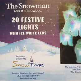 The Snowman And The Snowdog Lights 20 LED Christmas Sandwich Lights Battery
