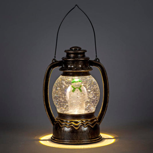 The Snowman Water Globe Lantern