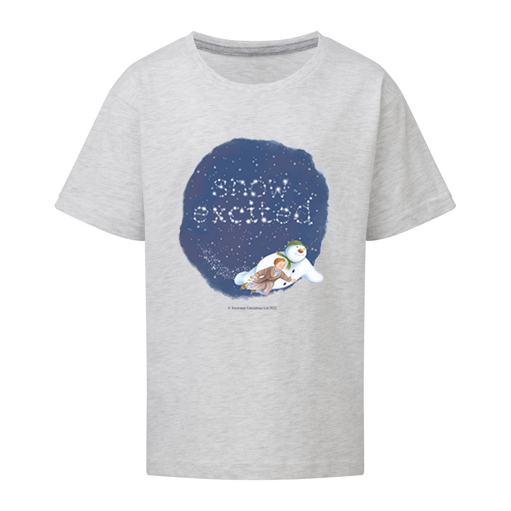 Snow Excited Snowman T-Shirt