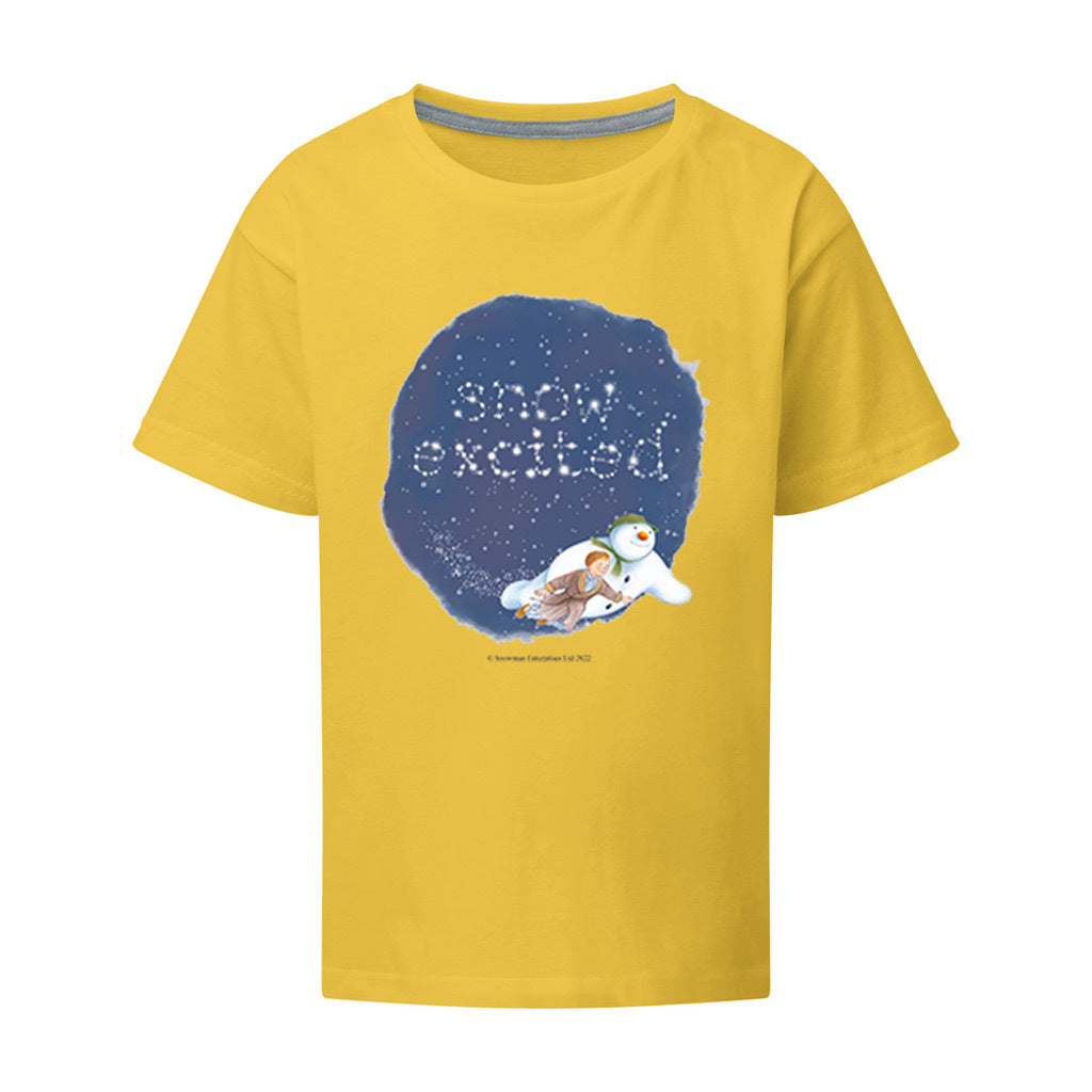 Snow Excited Snowman T-Shirt