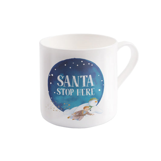 Santa Stop Here Bone China Mug