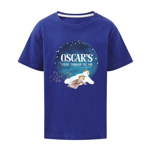 Flying Through the Air Personalised Blue T-Shirt