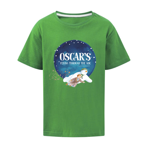 Flying Through the Air Personalised Green T-Shirt
