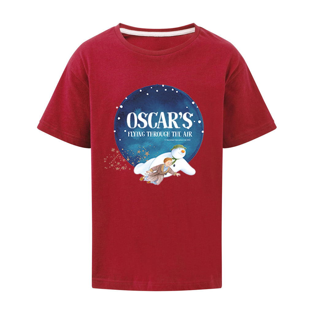 Flying Through the Air Personalised Red T-Shirt