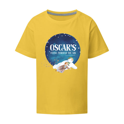 Flying Through the Air Personalised Yellow T-Shirt