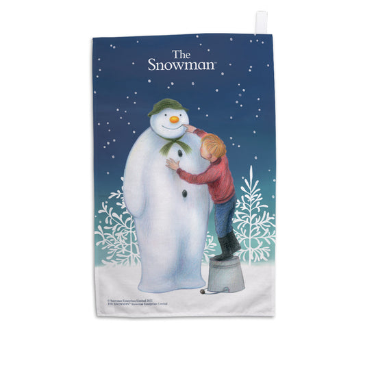 Snowman & James White Trees Tea Towel