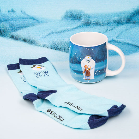 Snowman Shaped Mug & Socks Gift Set