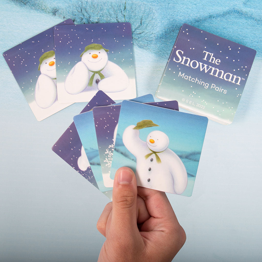 Snowman Matching Pairs Card Game