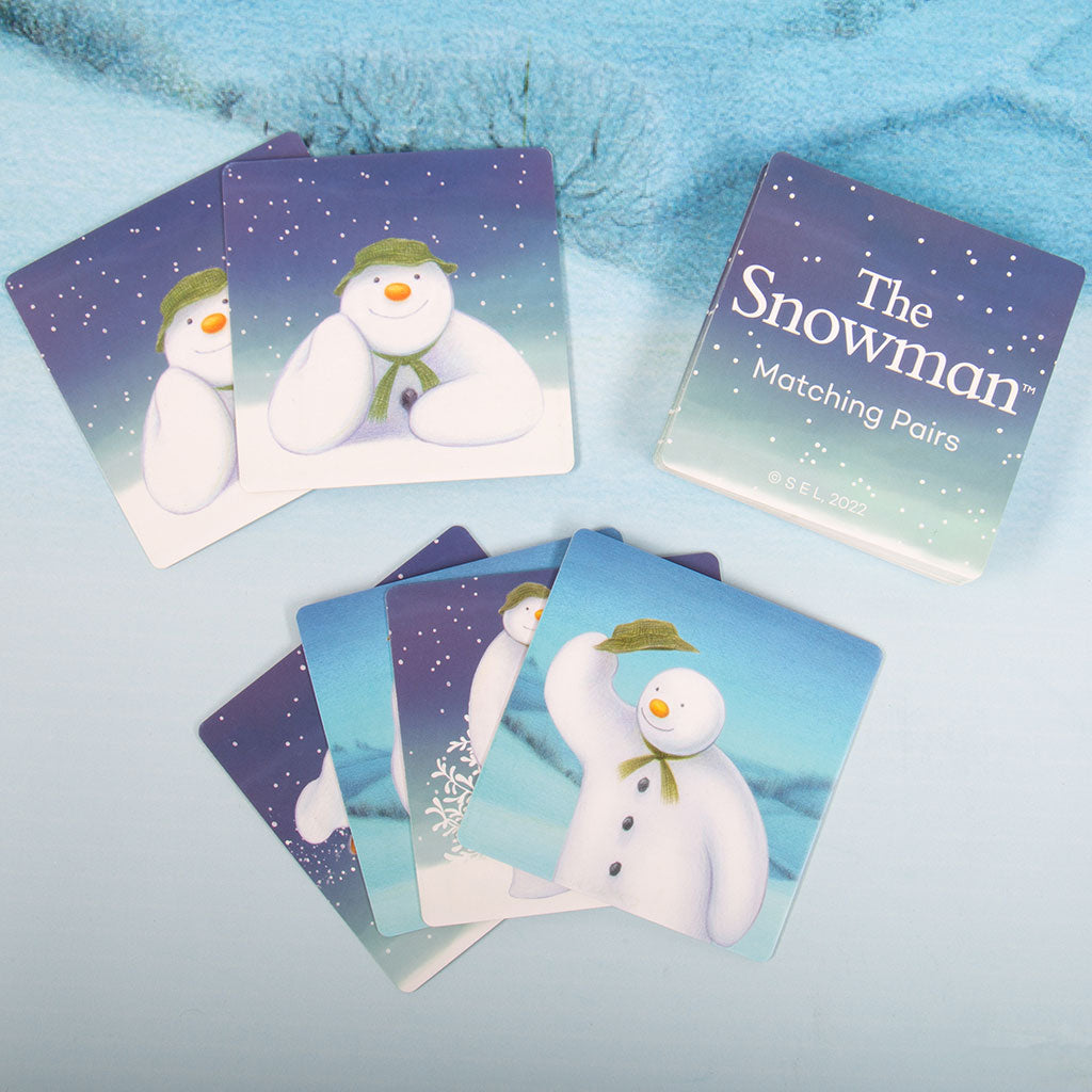 Snowman Matching Pairs Card Game