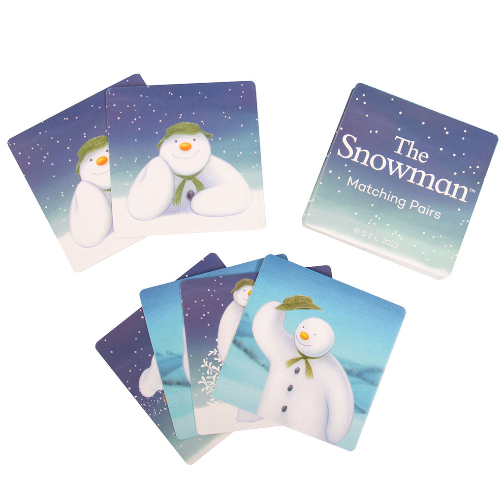 Snowman Matching Pairs Card Game